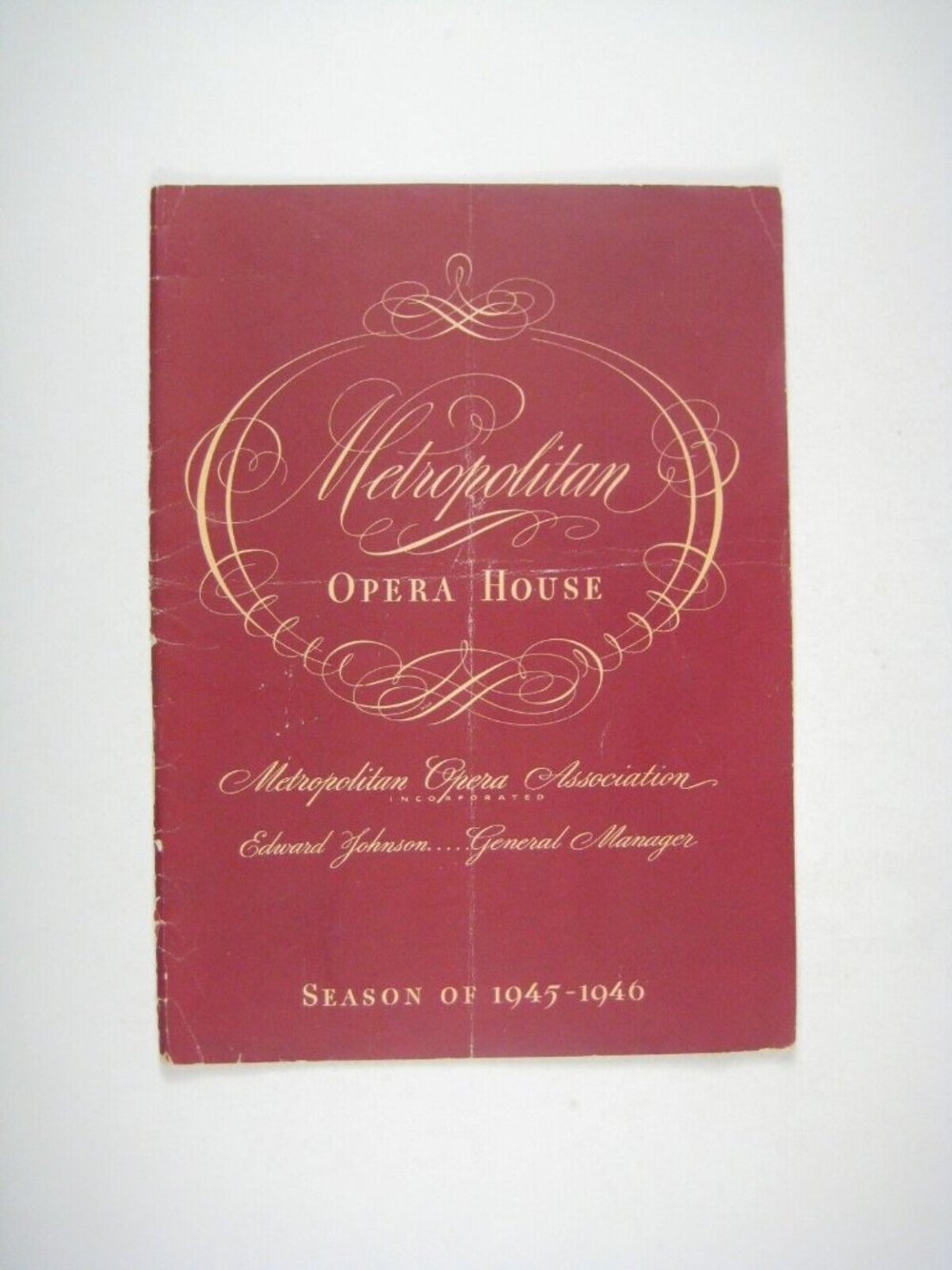 La Traviata Program 1946 Metropolitan Opera WORN Romanoff Cesare Sodero Verdi